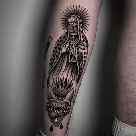 design santa muerte tattoo|santa muerte tattoo meaning.